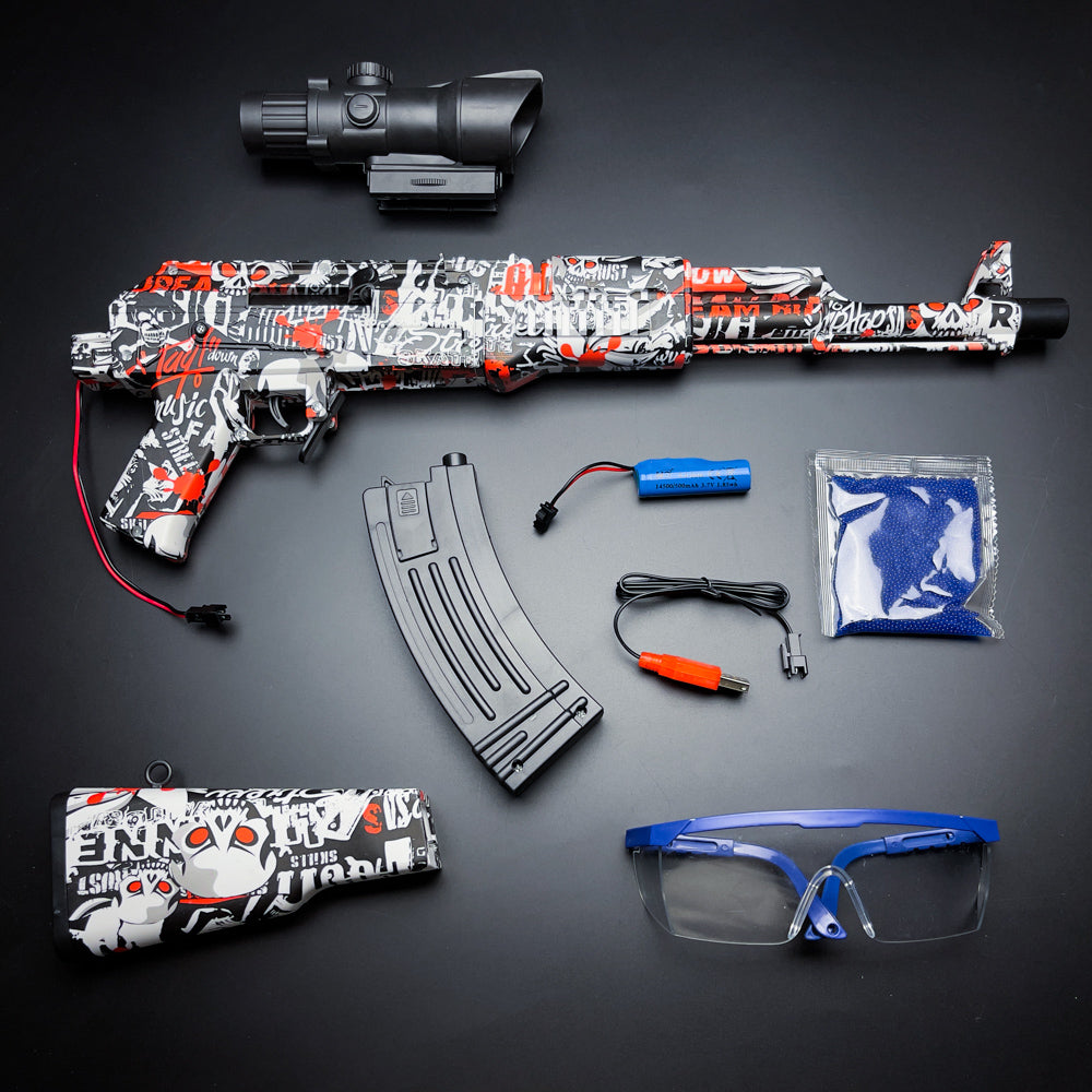 AK-47 Gel Blaster red accessories